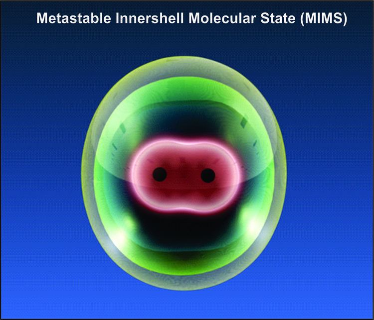 Metastable inner-shell molecular state