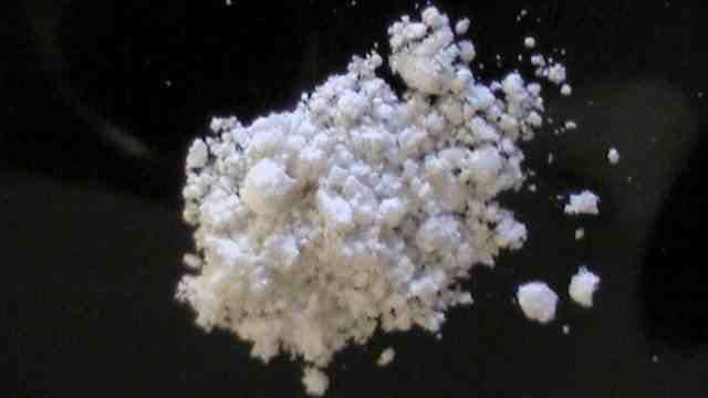 A white or off-white crystalline powder called Methcathinone, an illicit drug also known on the street as “cat” or “ephedrine.”
