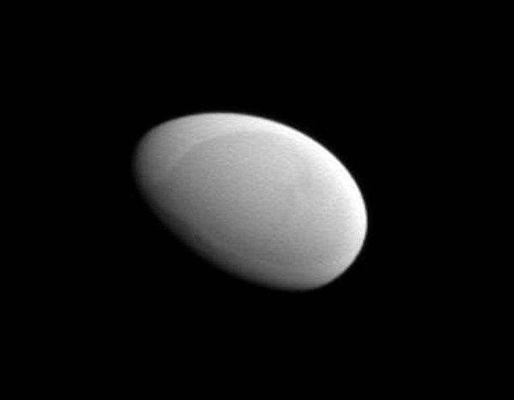 Methone (moon) APOD 2012 November 6 Methone Smooth Egg Moon of Saturn