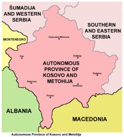 Metohija Autonomous Province of Kosovo and Metohija