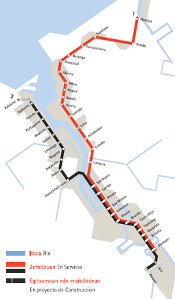 Metro Bilbao Yshape Route Metro Bilbao