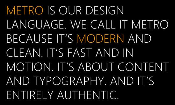 Metro (design language)