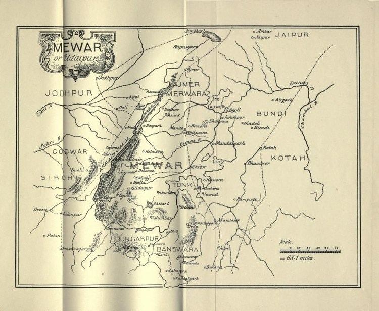 Mewar FileMap of Mewar or Udaipur from Tods Annalsjpg Wikipedia