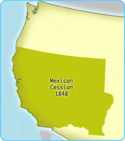 Mexican Cession Interactives United States History Map The Nation Expands
