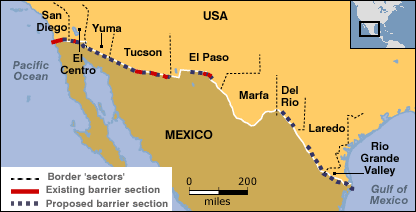 Mexico–United States barrier BBC NEWS Americas Mexico criticises US border plan