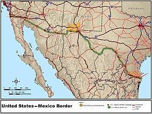 Mexico–United States border MexicoUnited States border Wikipedia