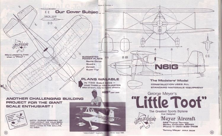 Meyer's Little Toot Meyer Aircraft Company littletootbiplanecom