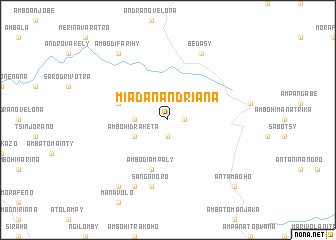 Miadanandriana Miadanandriana Madagascar map nonanet