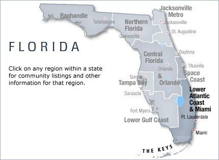 Miami metropolitan area 55 Plus Florida Manufactured Homes Lower Atlantic Coast Miami