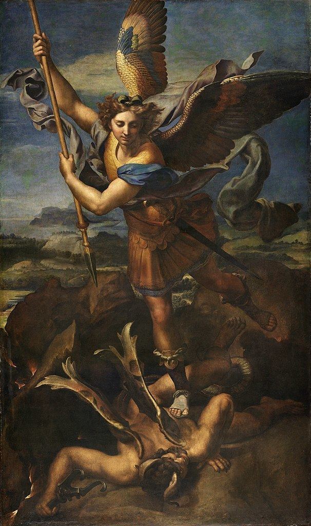 Michael (archangel) St Michael Vanquishing Satan Wikipedia