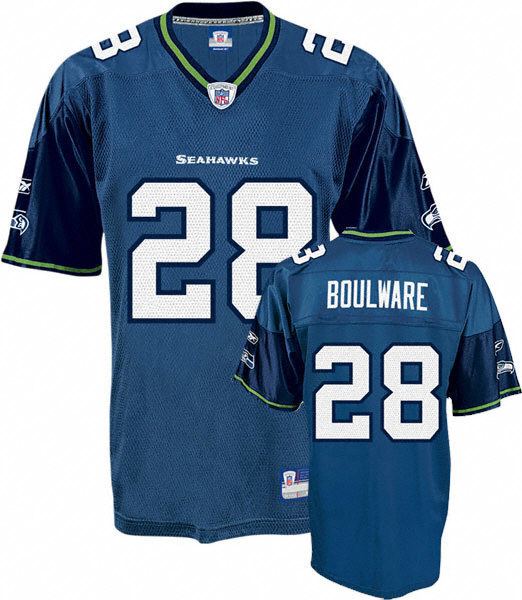 Michael Boulware Michael Boulware Seattle Seahawks Blue NFL Replica Jersey