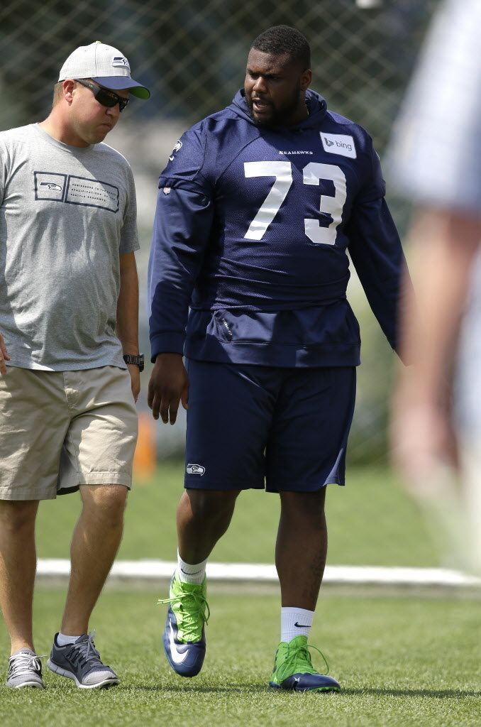 Michael Bowie Cleveland Browns claim injured Seattle offensive lineman
