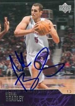 Michael Bradley (basketball) Michael Bradley Memorabilia Autographed Signed