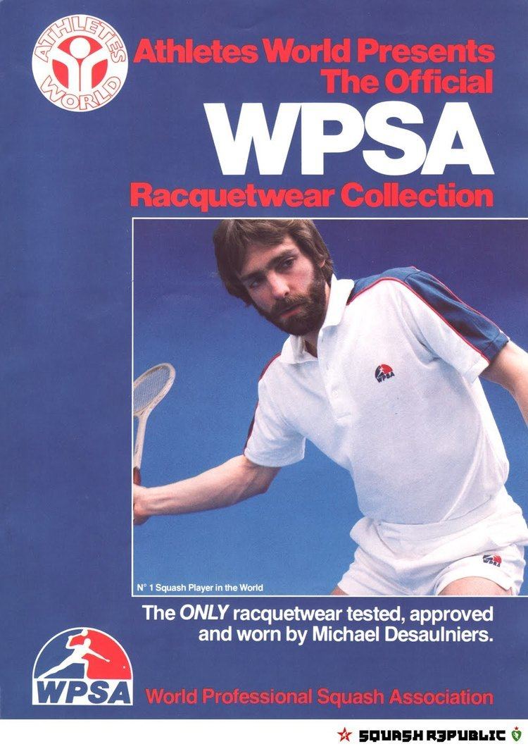 Michael Desaulniers Squash Advertising Michael Desaulniers for Athletes World