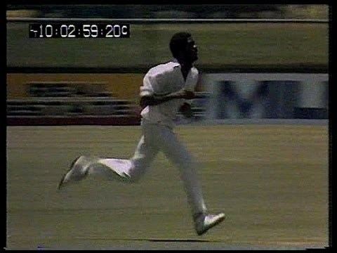 Very fast bowling Michael Holding at Brisbane 1979 YouTube