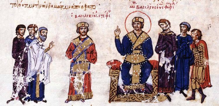 Michael III FileMichael III proclaims Basilikinos as coemperorpng Wikimedia