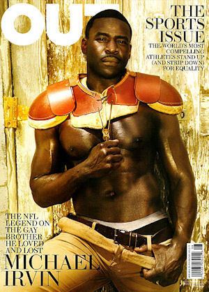 Michael Irvin Michael Irvin is on the cover of Out magazine Shutdown Corner