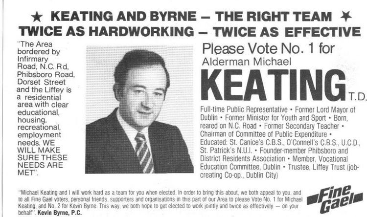 Michael Keating (Irish politician) michael keating Irish Election Literature