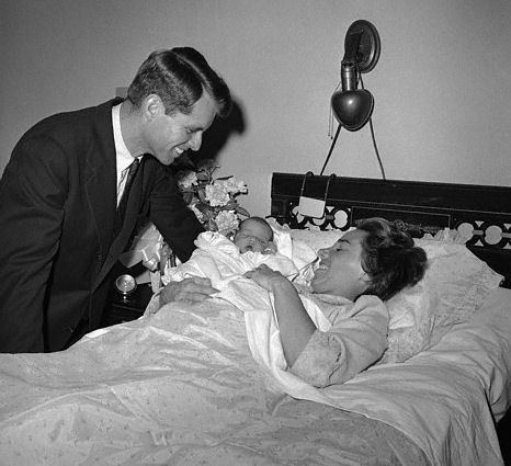 Michael LeMoyne Kennedy Bobby and Ethel with their new born son Michael LeMoyne
