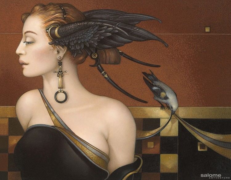 Michael Parkes Artwork Black Orchid Michael Parkes