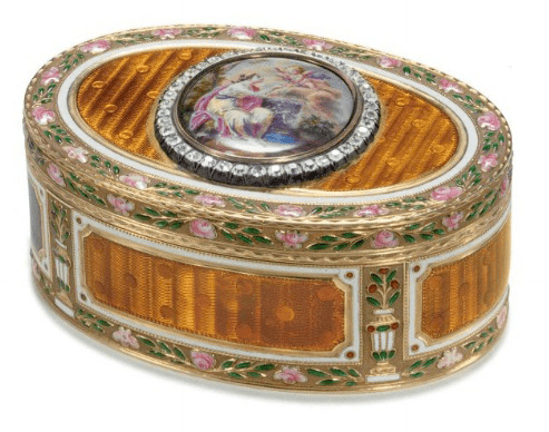 Michael Perkhin Russian snuffbox by Faberge and Michael Perchin Antique