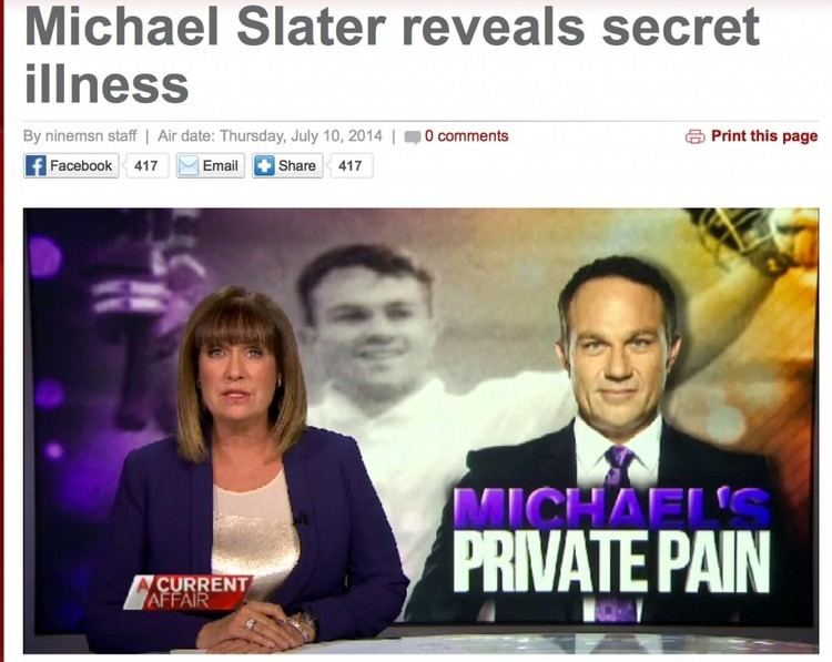 Michael Slater his Secret Spondylitis