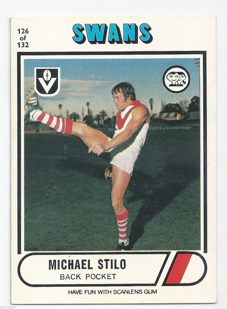 Michael Stilo 1976 Scanlens 126 Michael STILO South Melbourne Excellent
