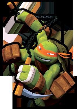 Michelangelo (Teenage Mutant Ninja Turtles) using his Nunchucks weapon