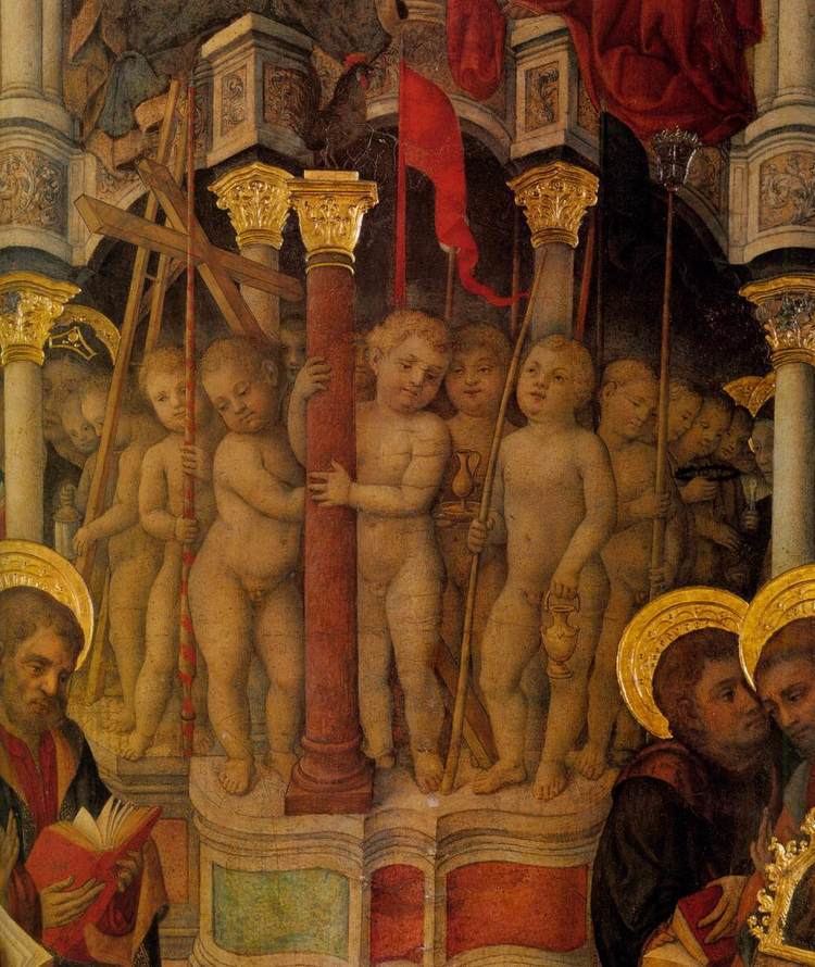 Michele Giambono FileMichele Giambono Coronation of the Virgin detail