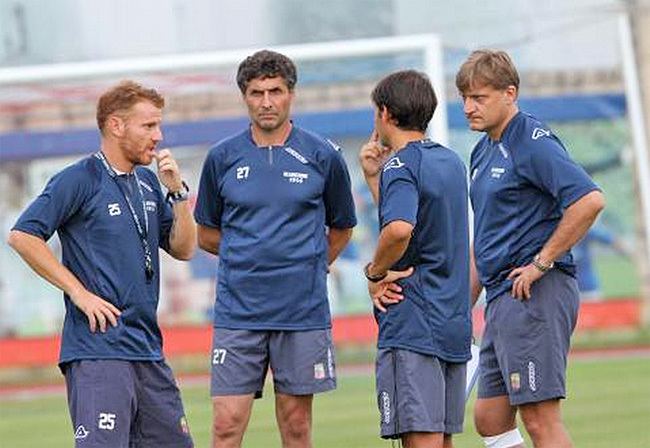 Michele Marcolini Lumezzane La prima sul campo per mister Michele Marcolini