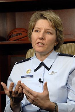Michelle D. Johnson National sports program features female general US Air Force