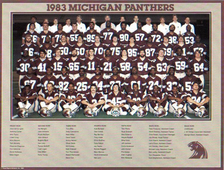 Michigan Panthers 1983 Michigan Panthers Roster USFL United States Football League