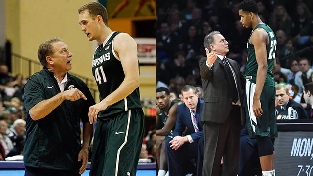 Michigan State Spartans men's basketball Michigan State basketball Colby Wollenman and Deyonta Davis build