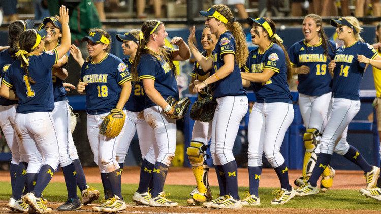 Michigan Wolverines softball Kornacki Wolverines Stay on the Attack to Advance at WCWS