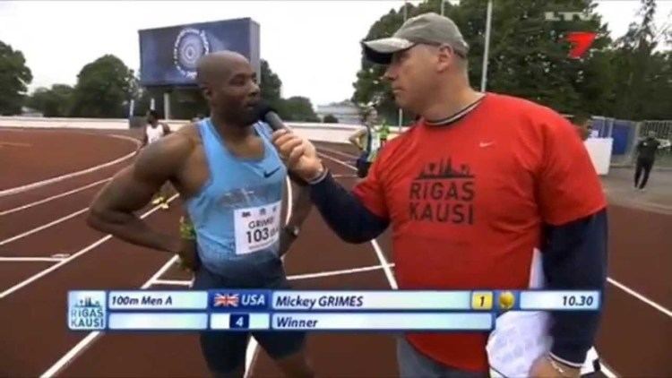 Mickey Grimes MICKEY GRIMES WINS 100m 2014 RIGA CUP YouTube