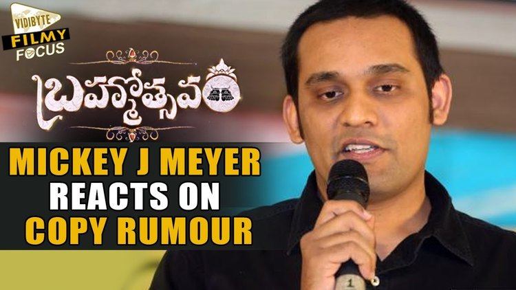 Mickey J. Meyer Mickey J Meyer Reacts on Brahmotsavam Copy Song Rumour Filmy Focus