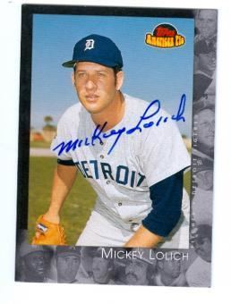 Mickey Lolich Autographed Mickey Lolich Cards Authentic MLB Signed Mickey Lolich