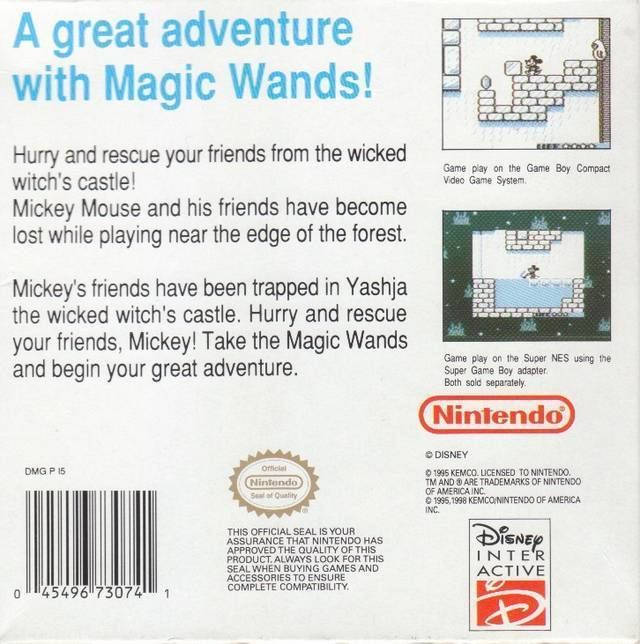 Mickey Mouse: Magic Wands! Mickey Mouse Magic Wands Box Shot for Game Boy GameFAQs