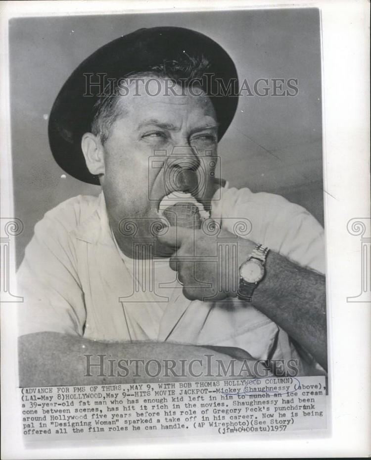 Mickey Shaughnessy 1957 Press Photo Mickey Shaughnessy Character Actor Historic Images