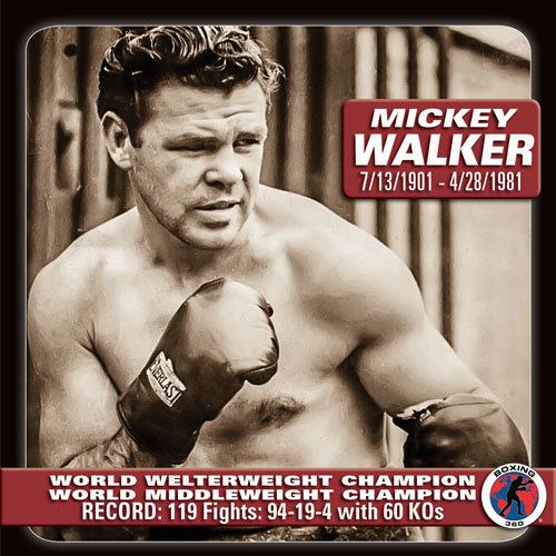 Mickey Walker (boxer) MICKEY WALKER New Jersey Boxing Hall of Fame