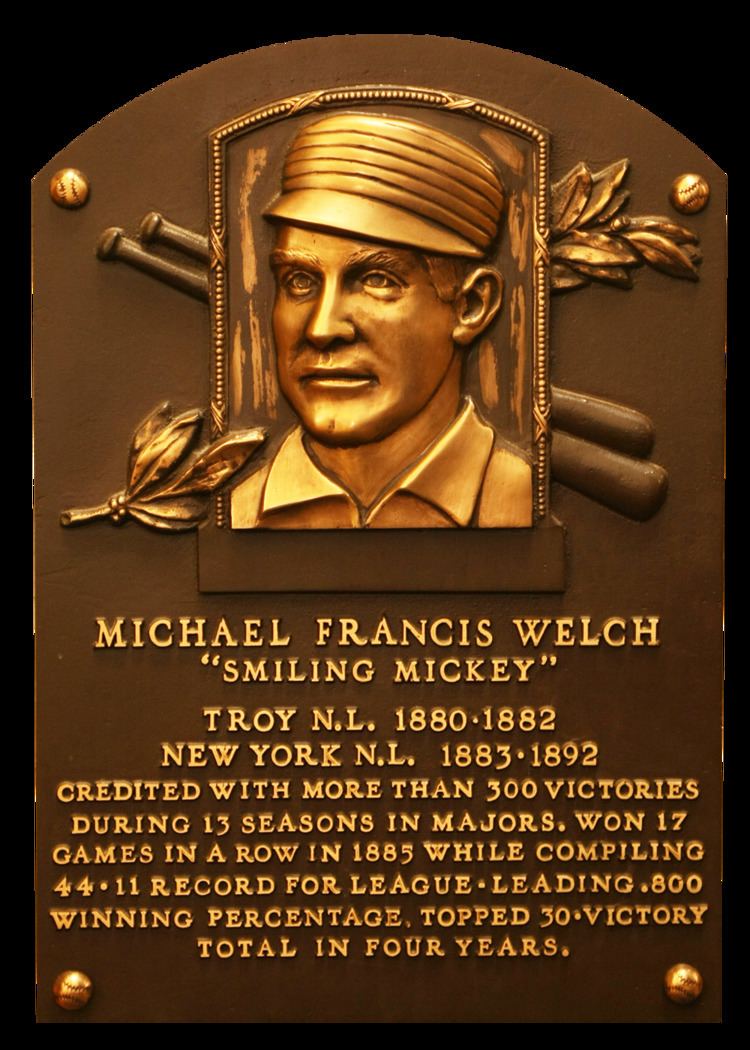 Mickey Welch Welch Mickey Baseball Hall of Fame