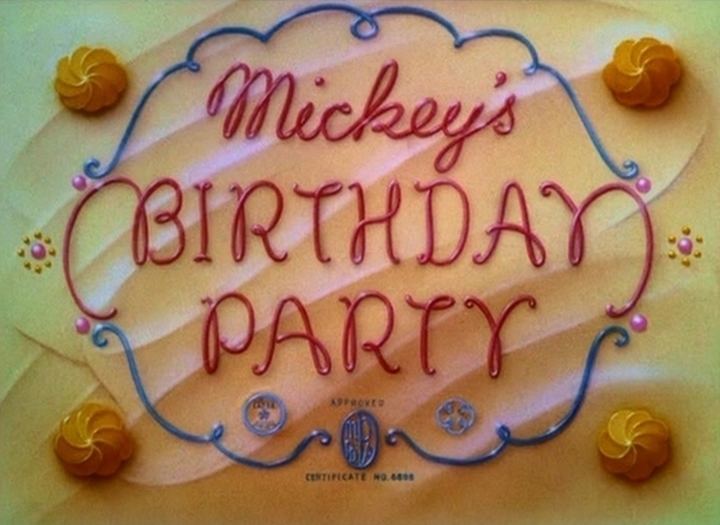 Mickey's Birthday Party Mickeys Birthday Party 1942 The Internet Animation Database