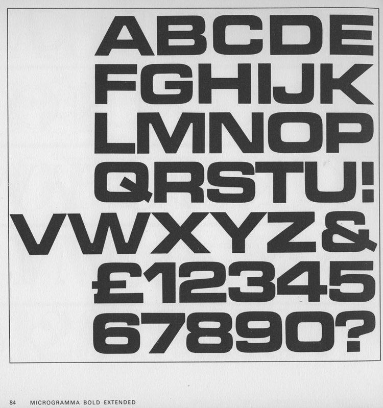 Microgramma (typeface) MICROSTILE LettError