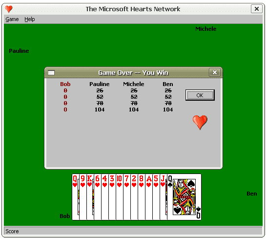 microsoft hearts card game free download