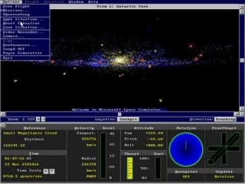 Microsoft Space Simulator Microsoft Space Simulator 1994 Demo YouTube