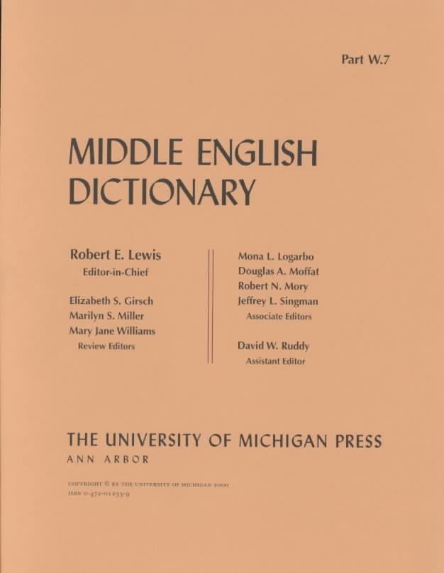 Middle English Dictionary t2gstaticcomimagesqtbnANd9GcStMADaVO6w0iwjY