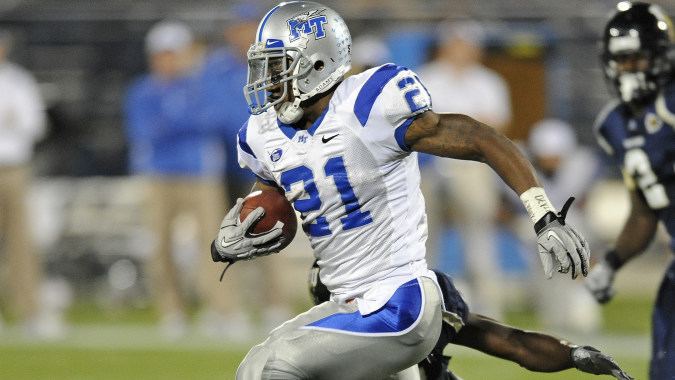 Middle Tennessee Blue Raiders football 20092010 Middle Tennessee White on Gray Uniform