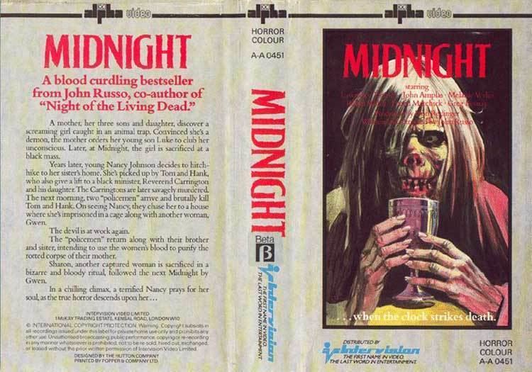 Midnight (1982 film) Midnight Video Cover