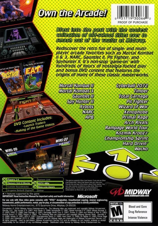 Midway Arcade Collection Xbox 360 Livingtide