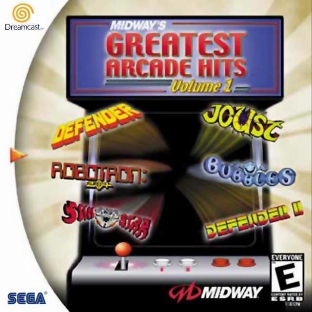 Midway's Greatest Arcade Hits Midway39s Greatest Arcade Hits Volume 1 Box Shot for Dreamcast GameFAQs